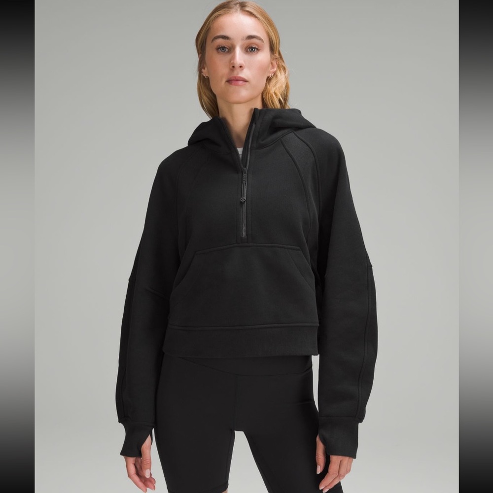 Lululemon Scuba Oversized Half-Zip Hoodie Black Size XS/S